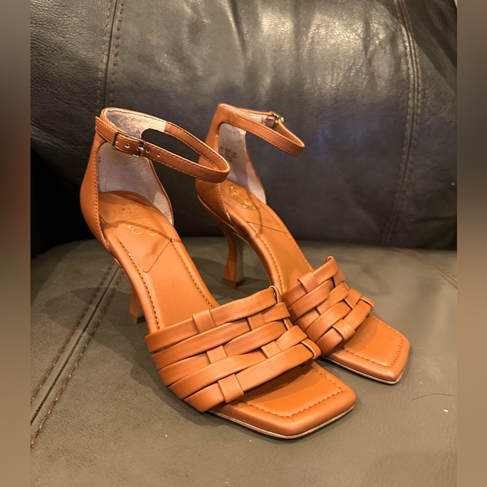 Like new Franco Sarto Ress Woven Ankle Strap size 8.5